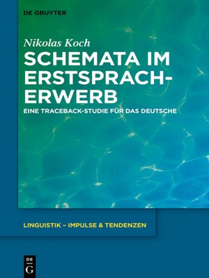 cover image of Schemata im Erstspracherwerb